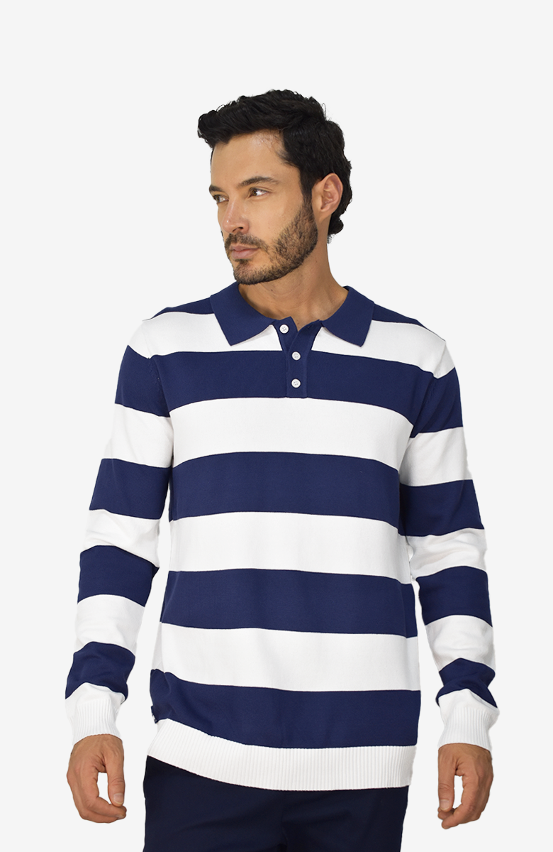 Buso Tejido a Rayas para Hombre