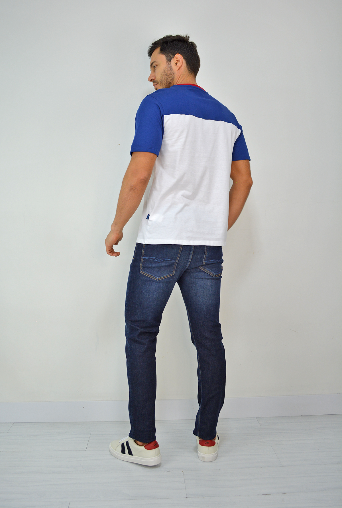 Camiseta Azul Para Hombre TSM3048