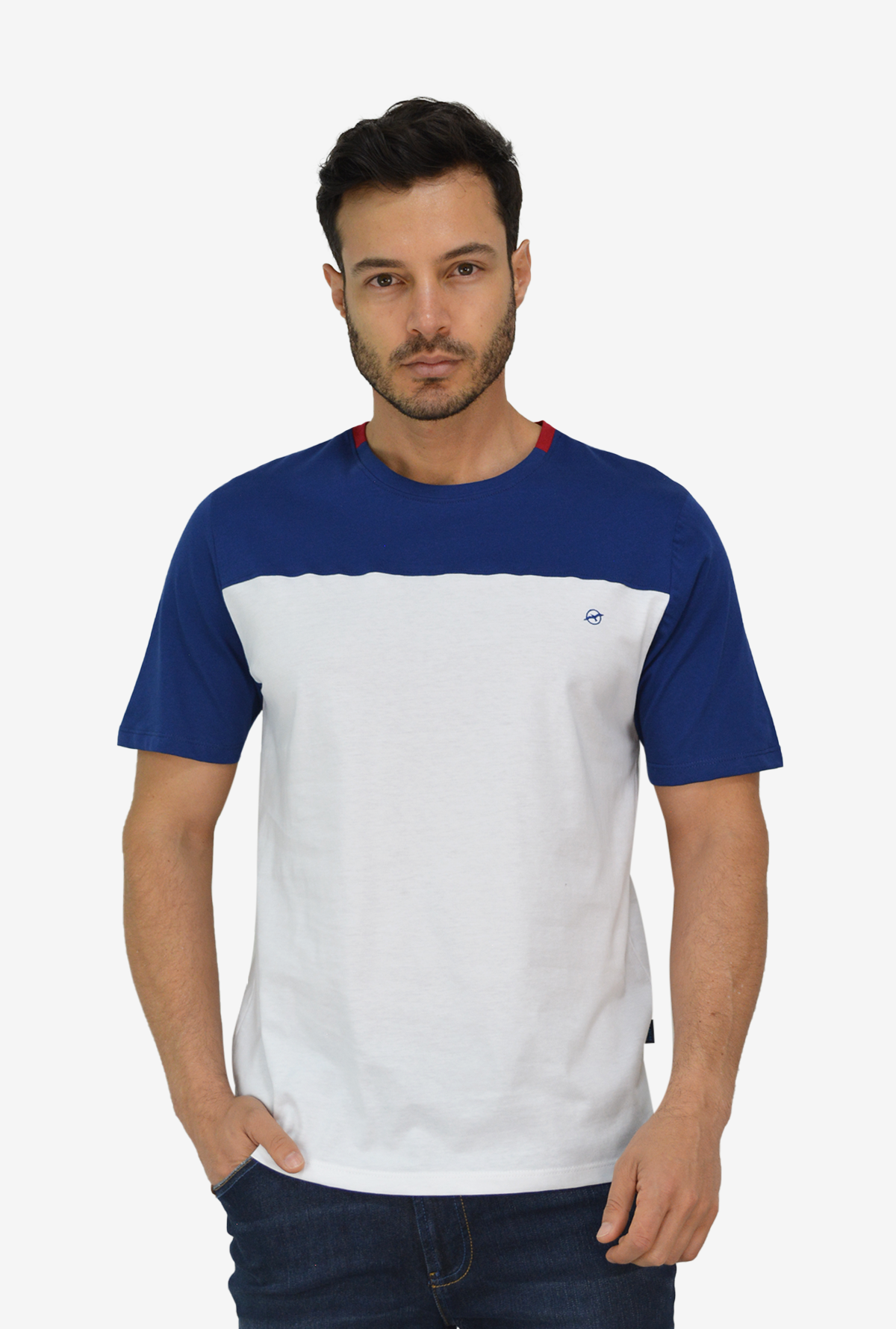 Camiseta Azul Para Hombre TSM3048