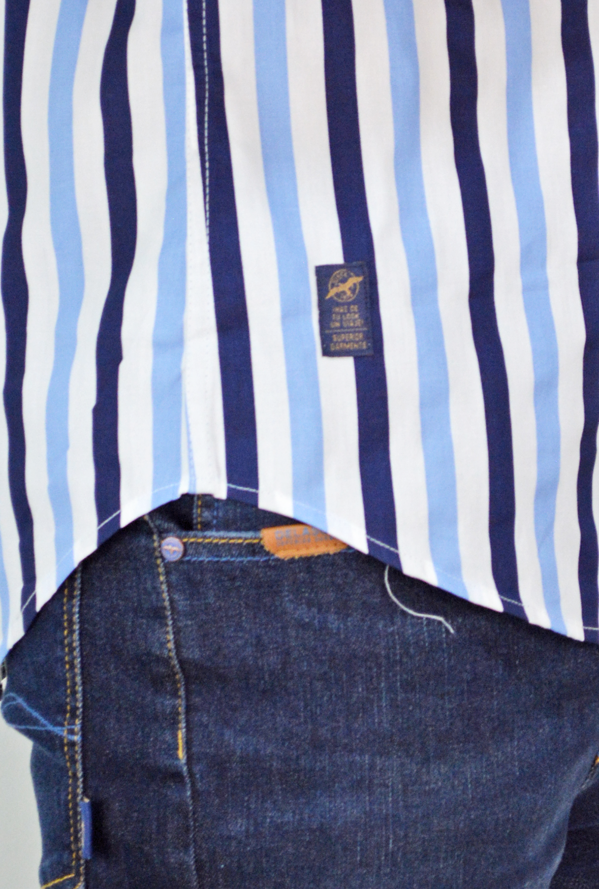 Camisa Manga Larga azul para Hombre CML3118