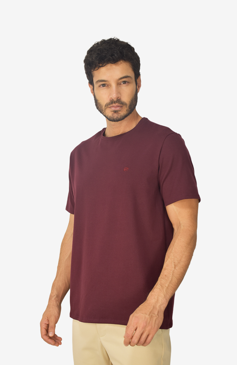 Camiseta básica Vino para Hombre