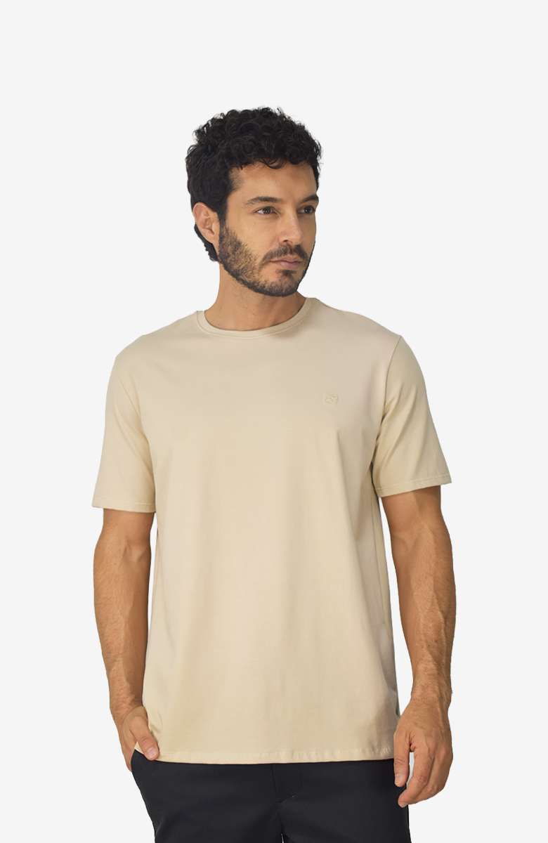 Camiseta básica Caqui para Hombre