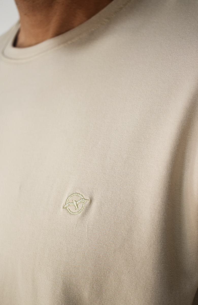 Camiseta básica Caqui para Hombre