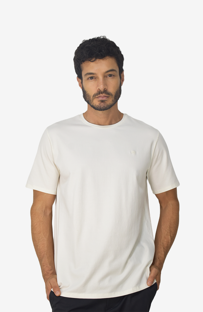 Camiseta básica Marfil para Hombre