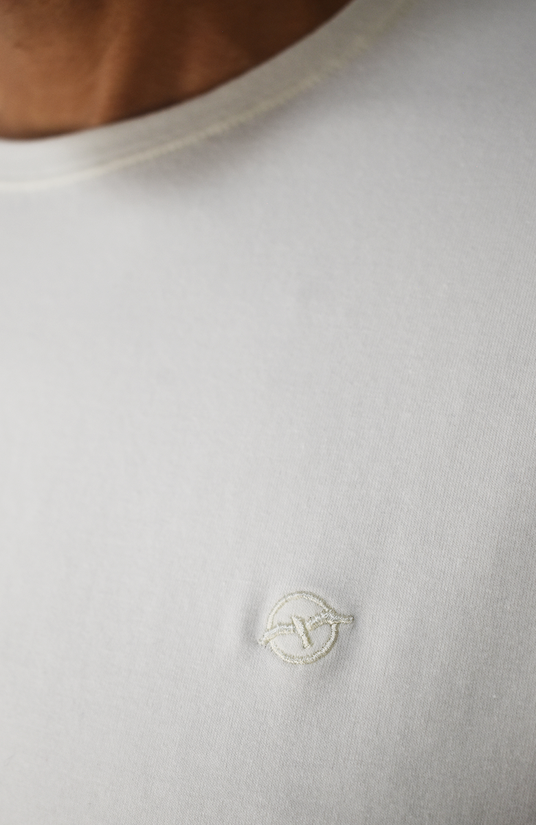 Camiseta básica Marfil para Hombre