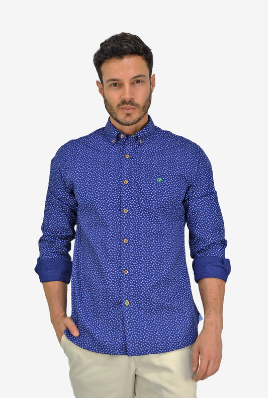 Camisa Azul Manga Larga DMCML05