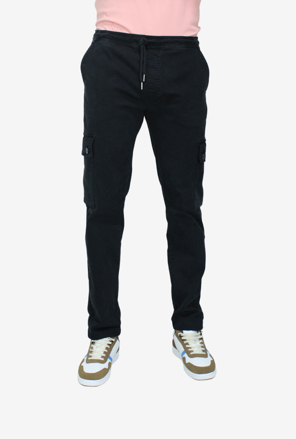 Jogger Tipo Cargo Negro para Hombre DPJ3005