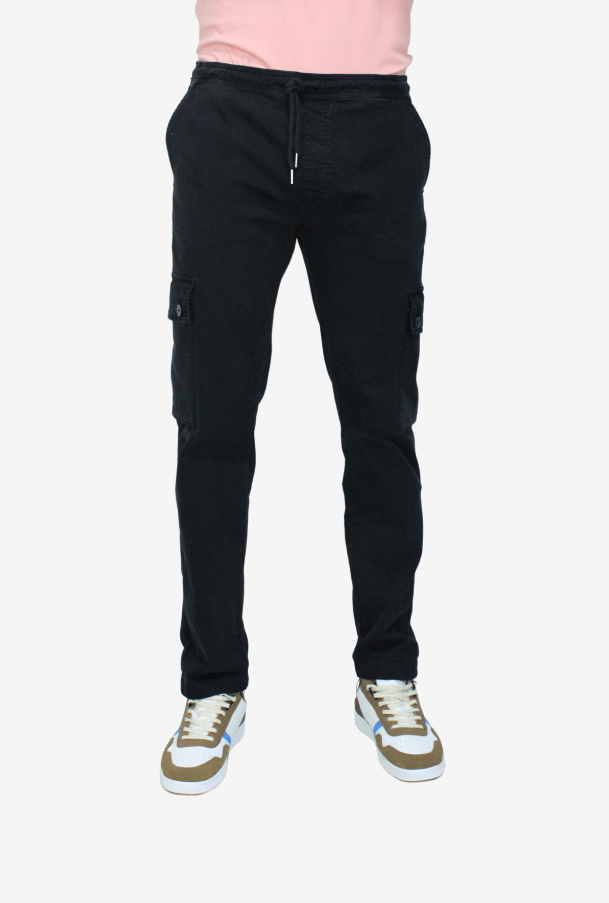 Jogger Tipo Cargo Negro para Hombre DPJ3005