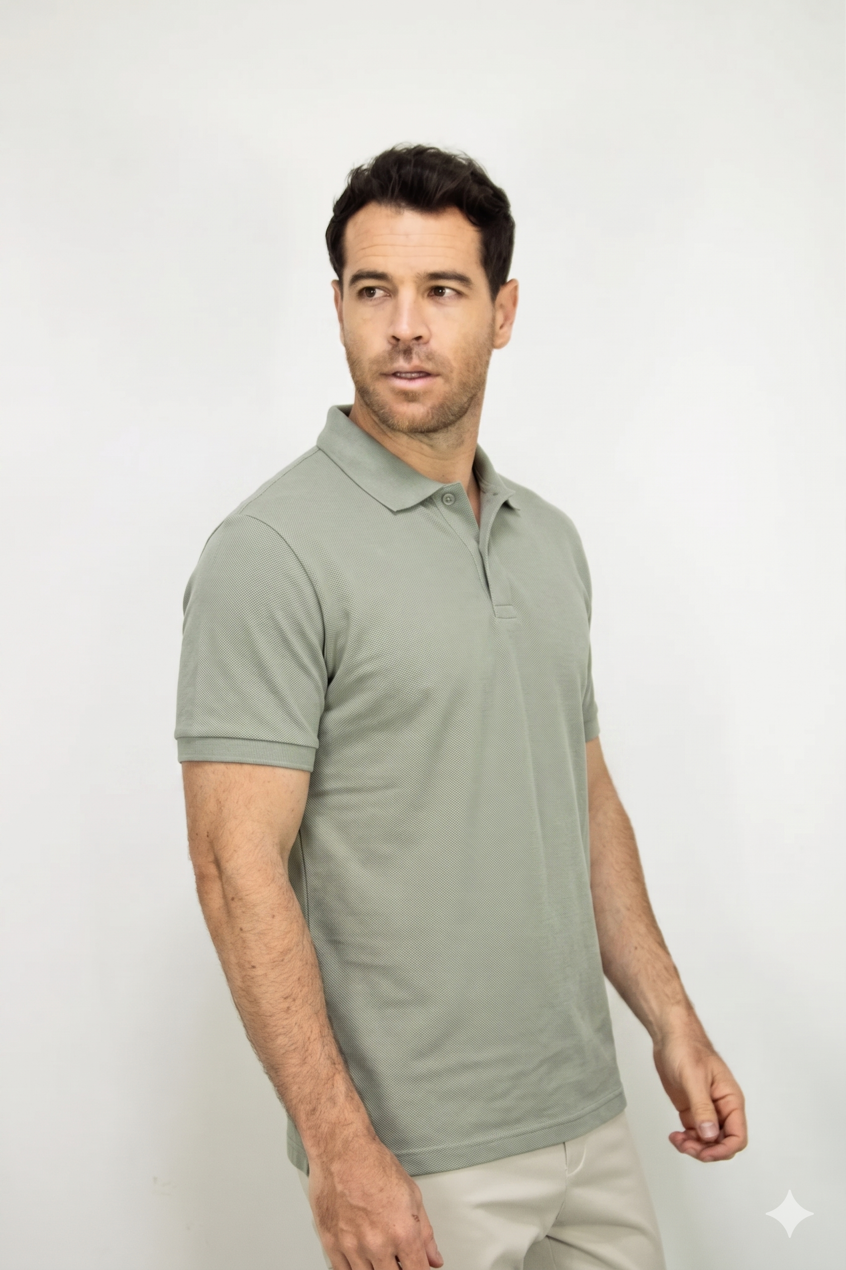Polo Deportiva Verde Dirty Para Hombre