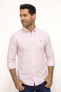 Camisa Manga Larga A Rayas Para Hombre