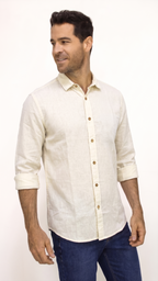 CAMISA LINO MANGA LARGA PARA HOMBRE