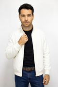 Saco marfil con Cremallera para hombre