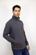 Saco gris con Cremallera para hombre