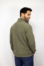 Saco verde con Cremallera para hombre