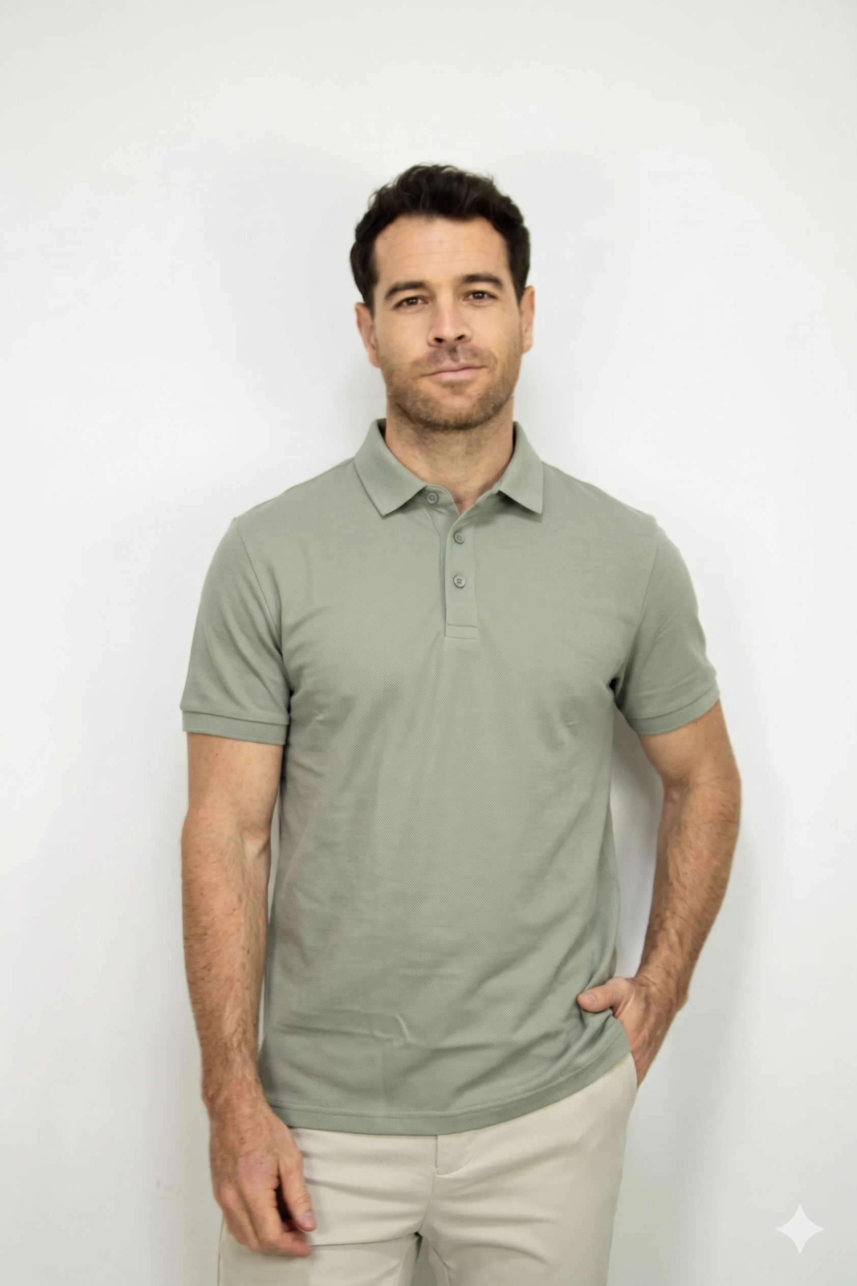 Polo Deportiva Verde Dirty Para Hombre