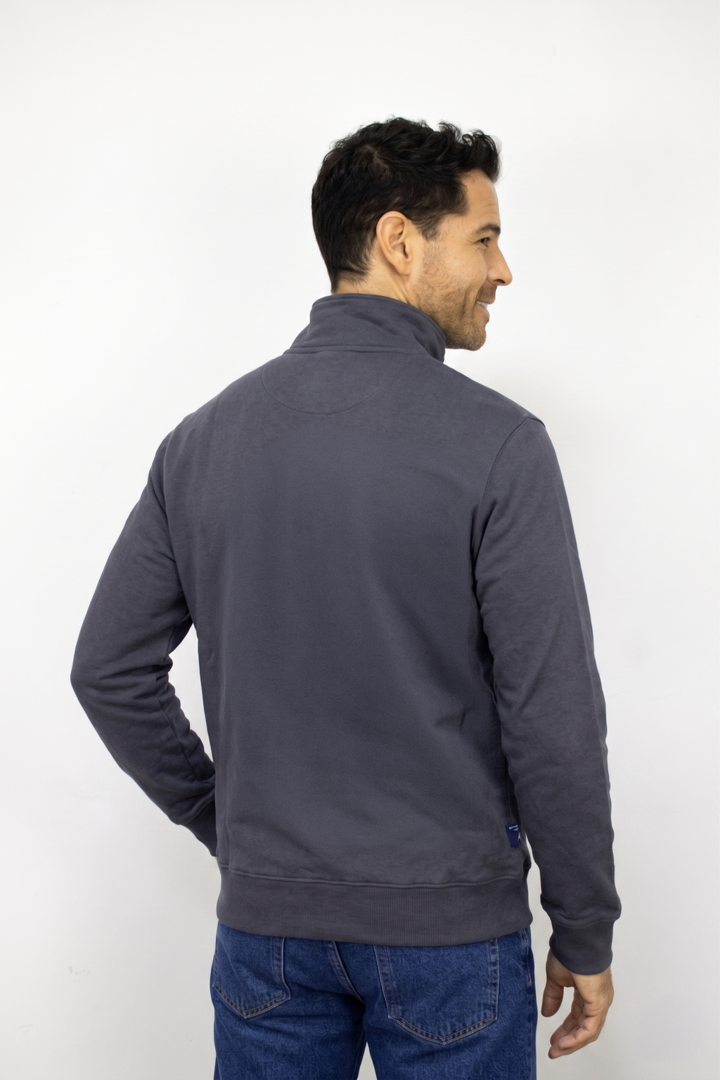 Saco gris con Cremallera para hombre