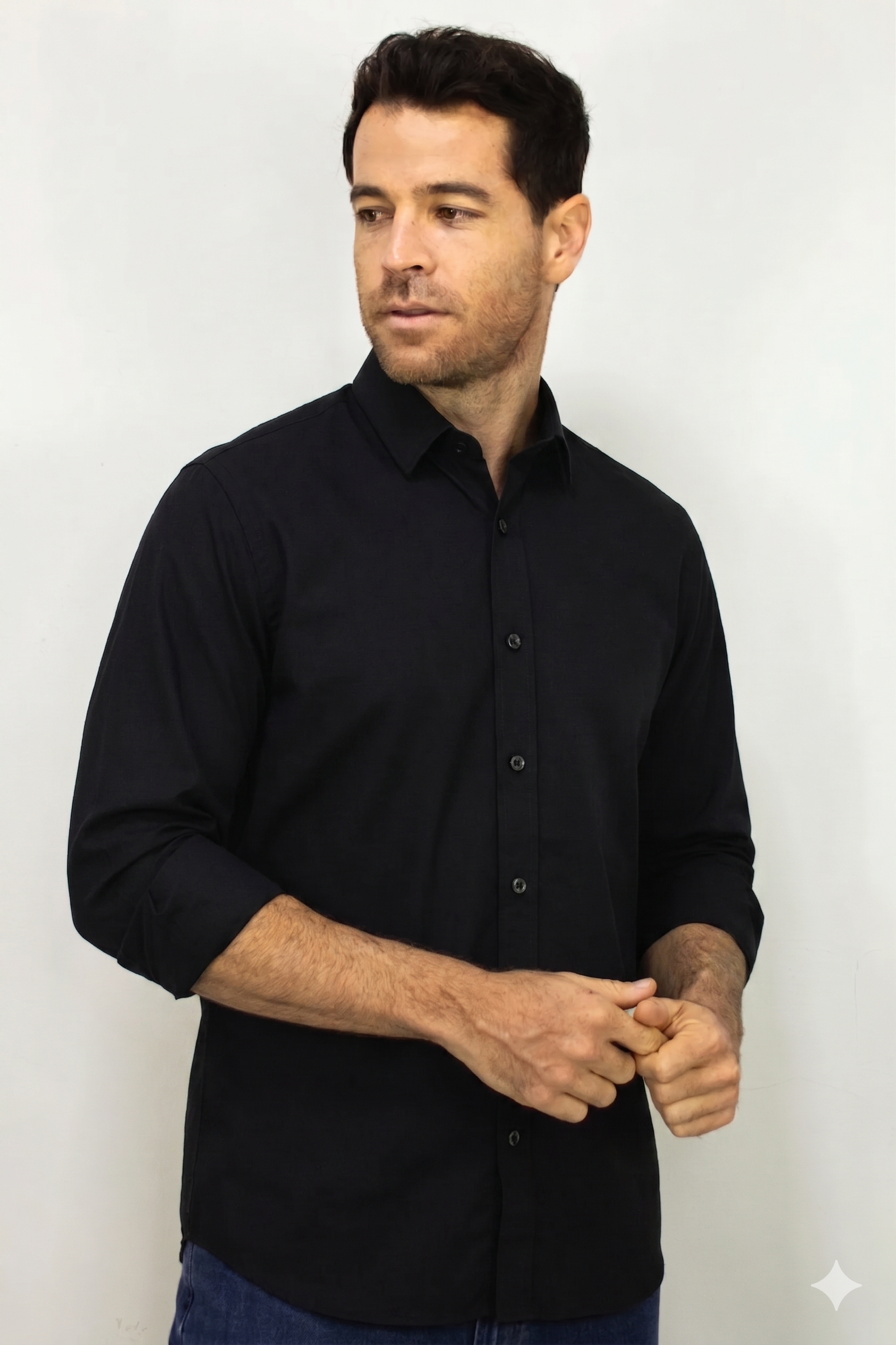 Camisa Negra Para Hombre
