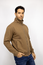Saco café con Cremallera para hombre