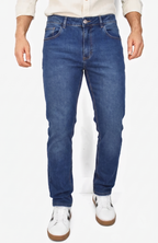 JEAN REGULAR AZUL MEDIO PARA HOMBRE