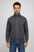 Saco gris con Cremallera para hombre