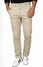 PANTALÓN DRILL BEIGE PARA HOMBRE