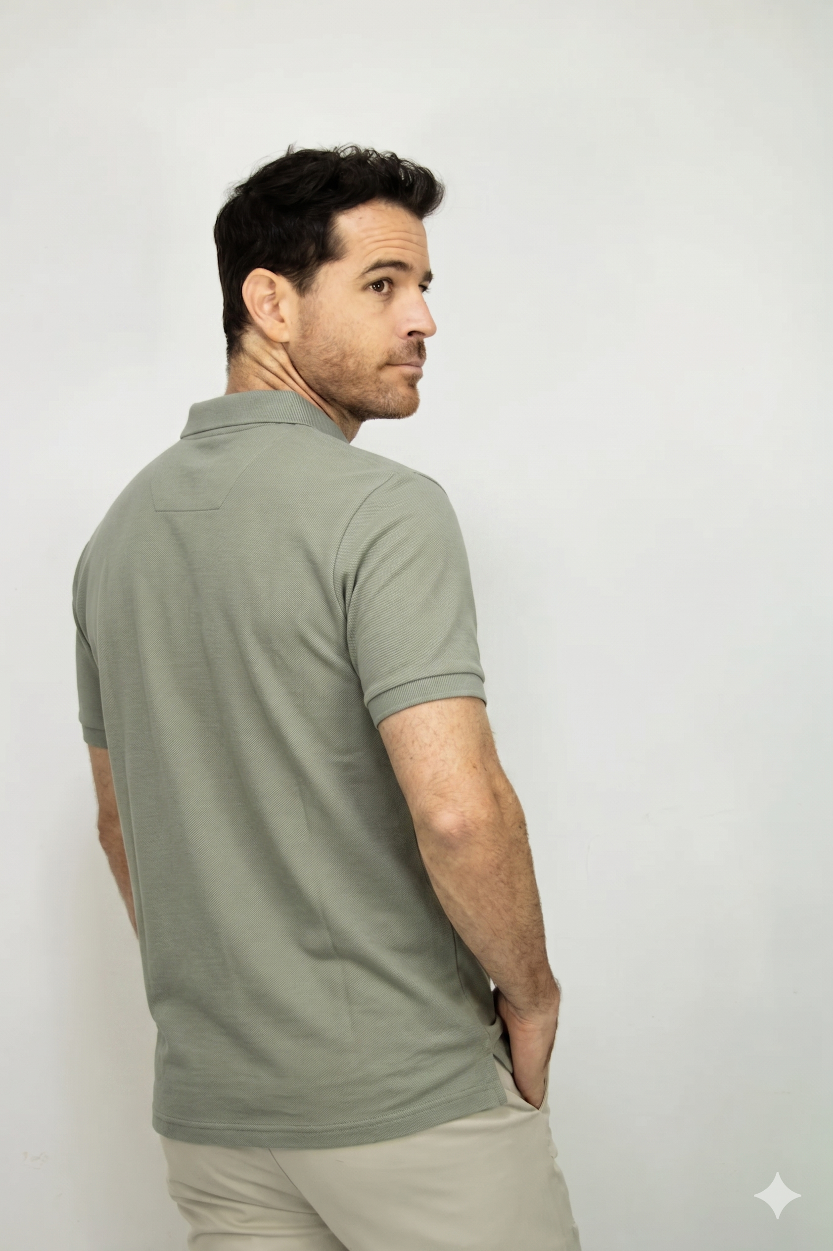 Polo Deportiva Verde Dirty Para Hombre