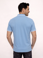 POLO MANGA CON VIVOS EN CONTRASTE PARA HOMBRE