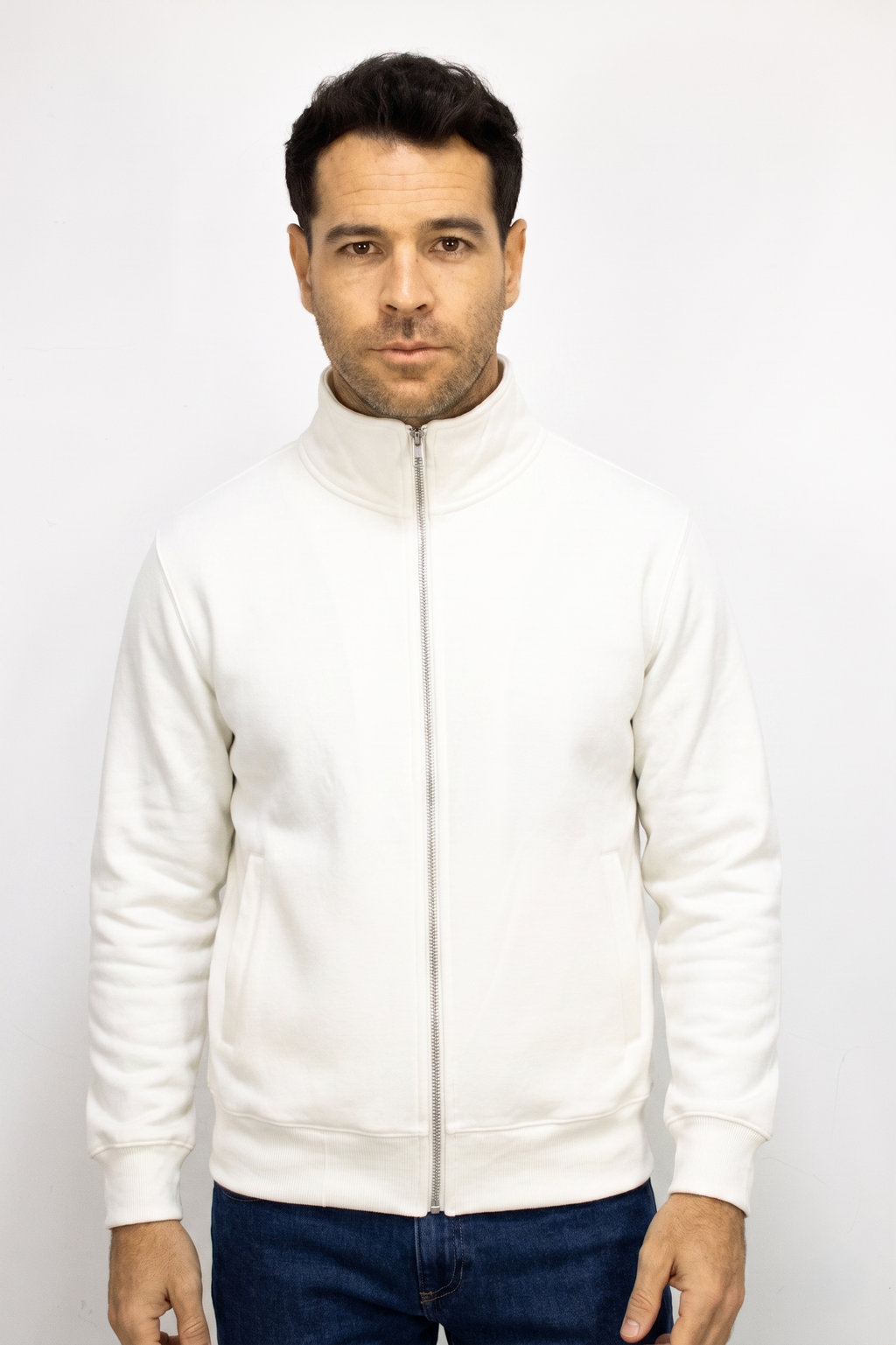 Saco marfil con Cremallera para hombre