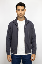 Saco gris con Cremallera para hombre