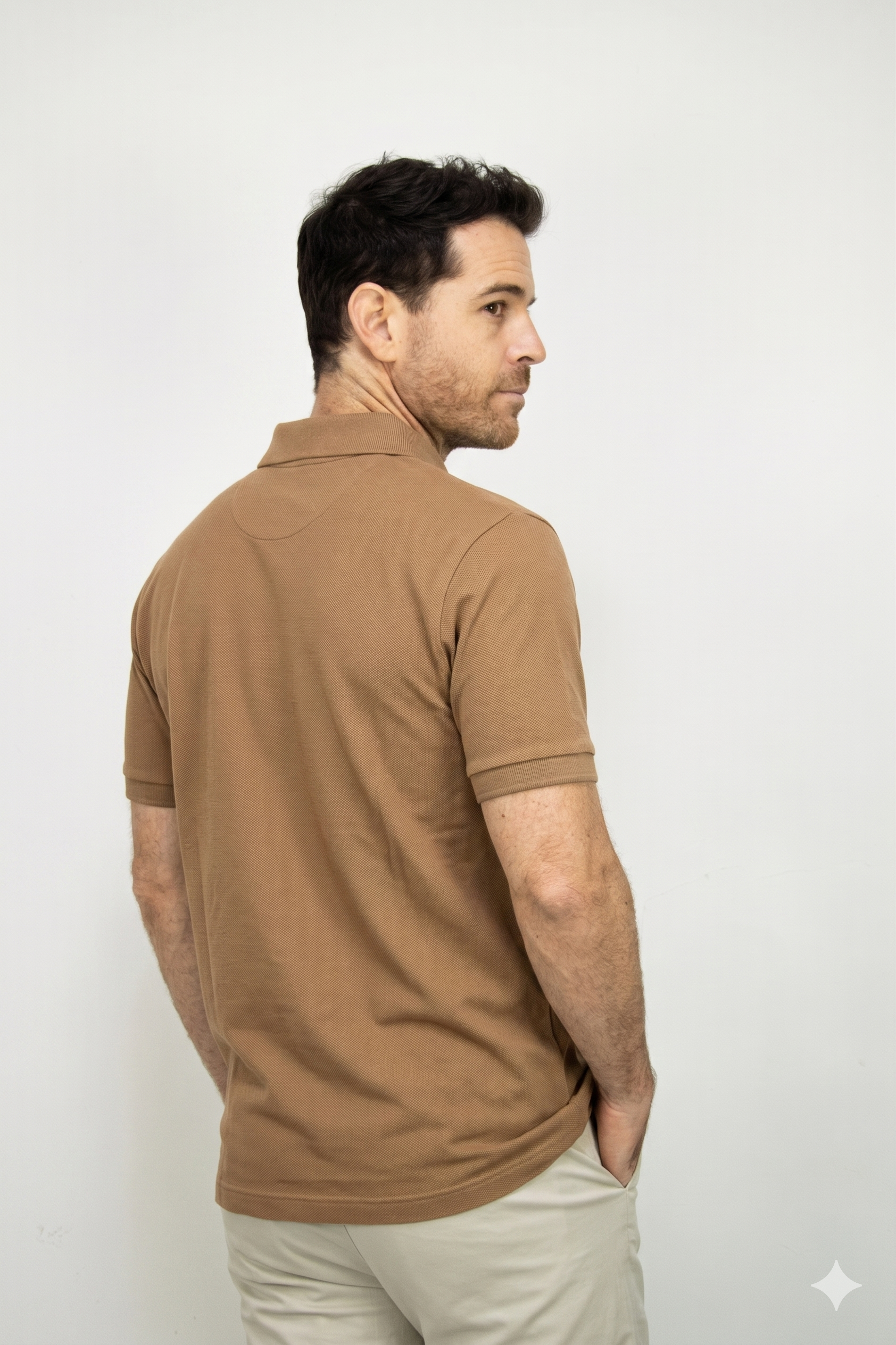 Polo Deportiva Cafe Para Hombre