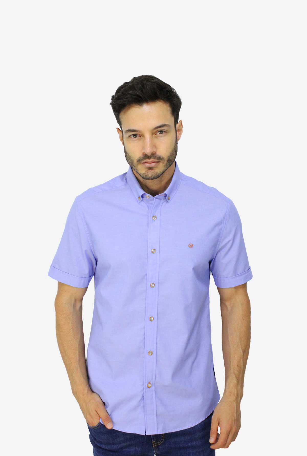 Camisa manga corta Azul para hombre DMCMMCY02