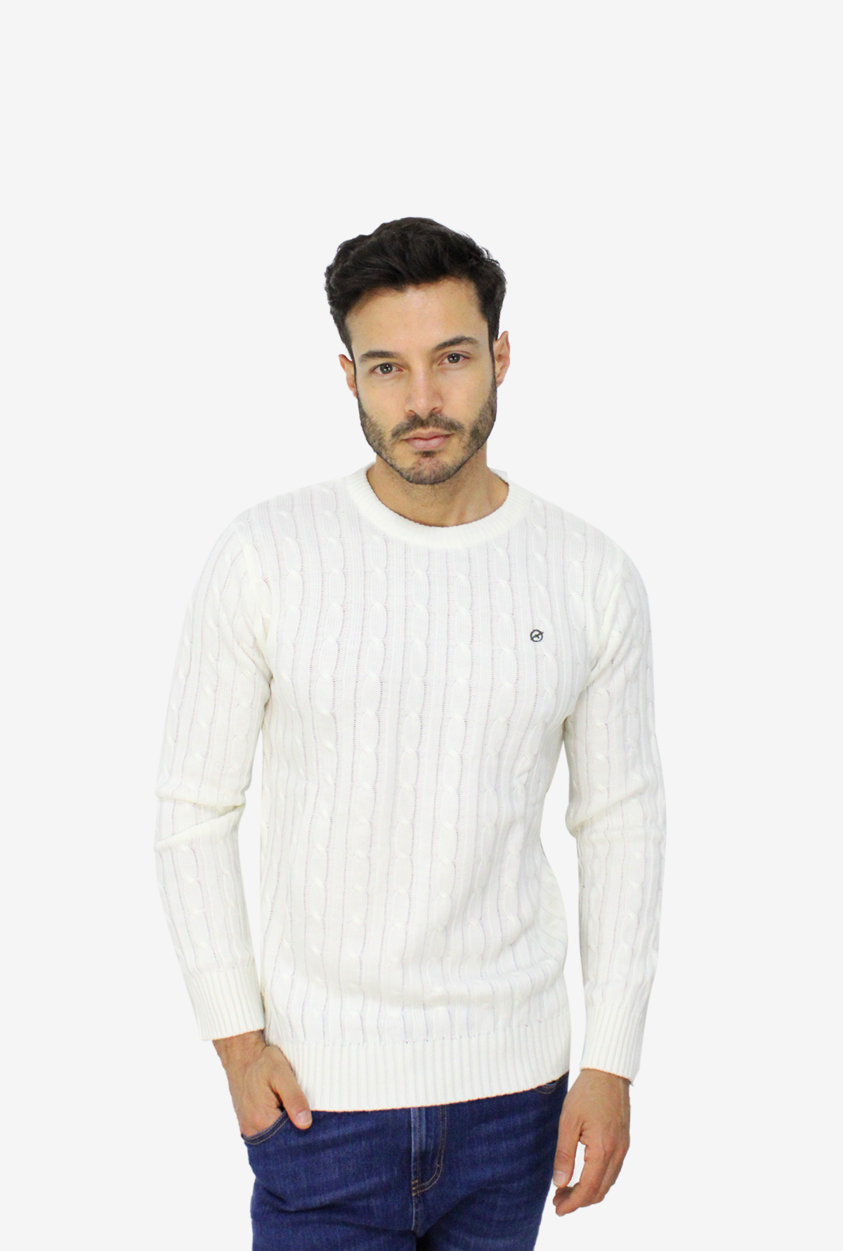 Sweater Marfil Para Hombre  DMST03