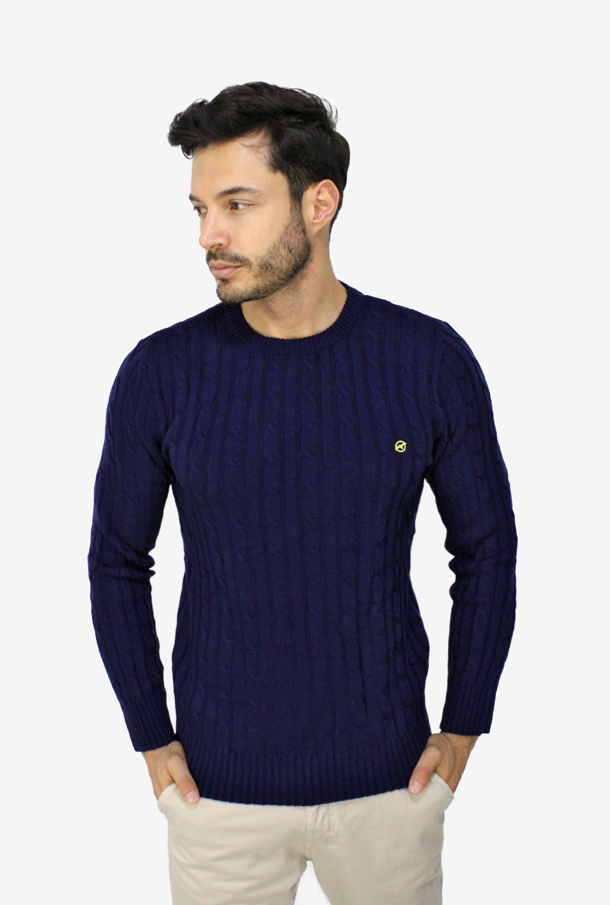 Sweater Azul Oscuero Para Hombre  DMST03