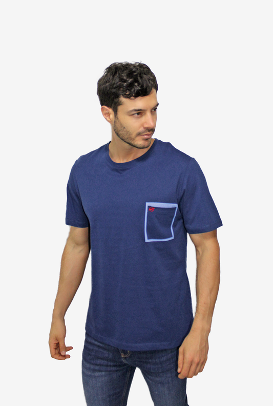 Camiseta Azul  Para Hombre DMTS3036