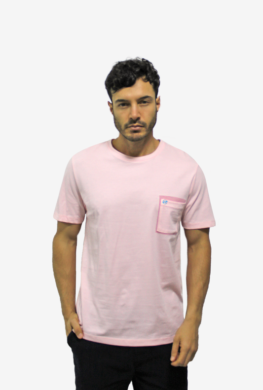 Camiseta Rosada Para Hombre DMTS3036