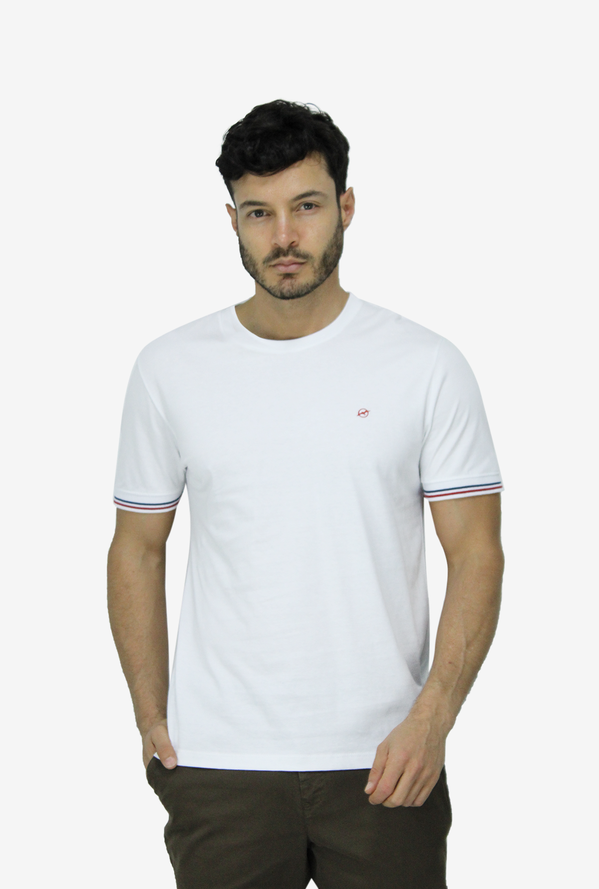 Camiseta Blanca Para Hombre DMTS3038