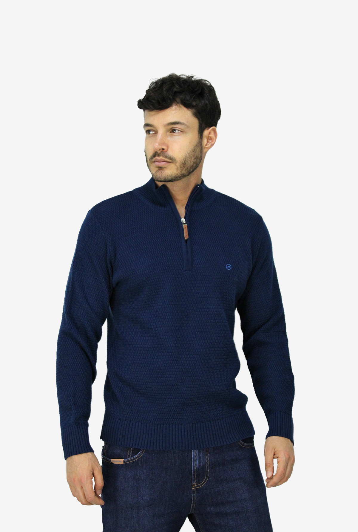Sweater Azul Petróleo Para Hombre DMST04