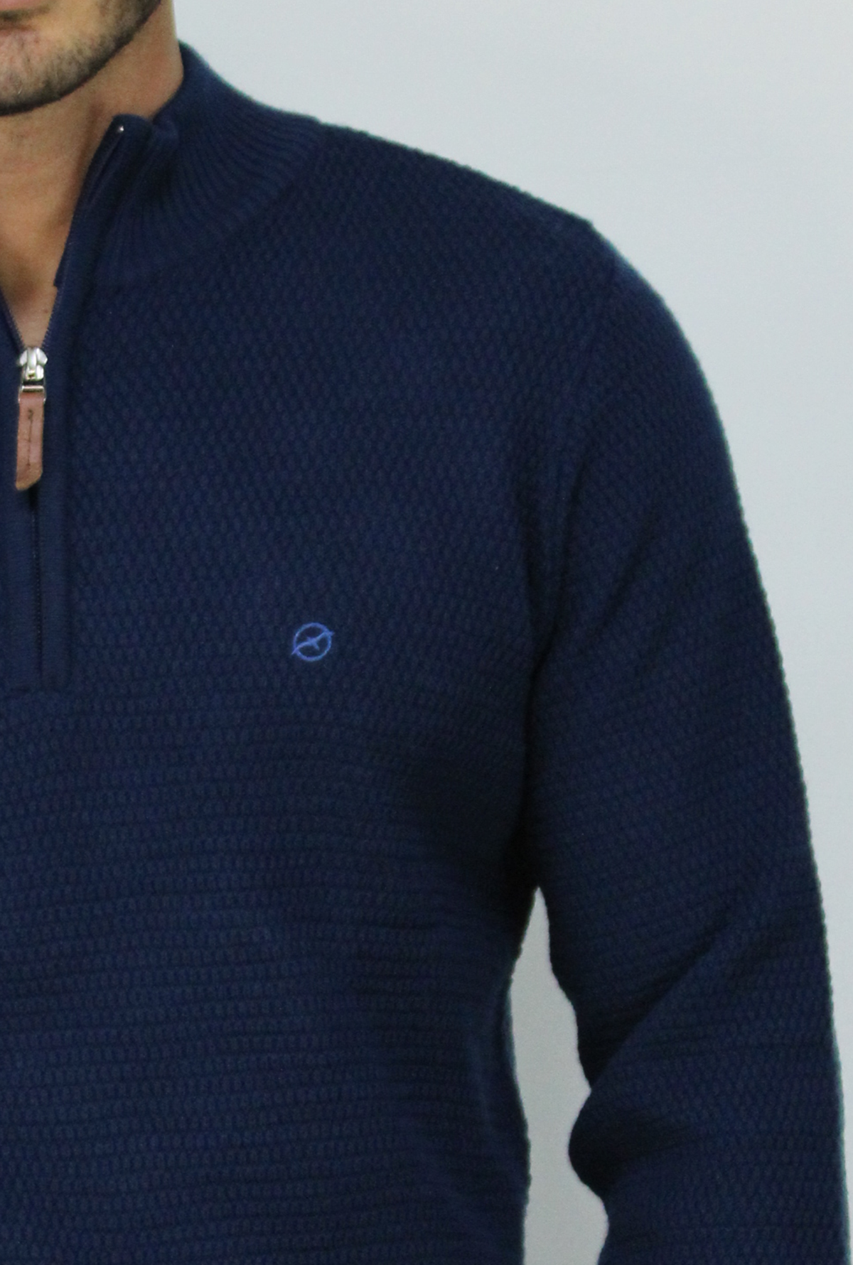 Sweater Azul Petróleo Para Hombre DMST04