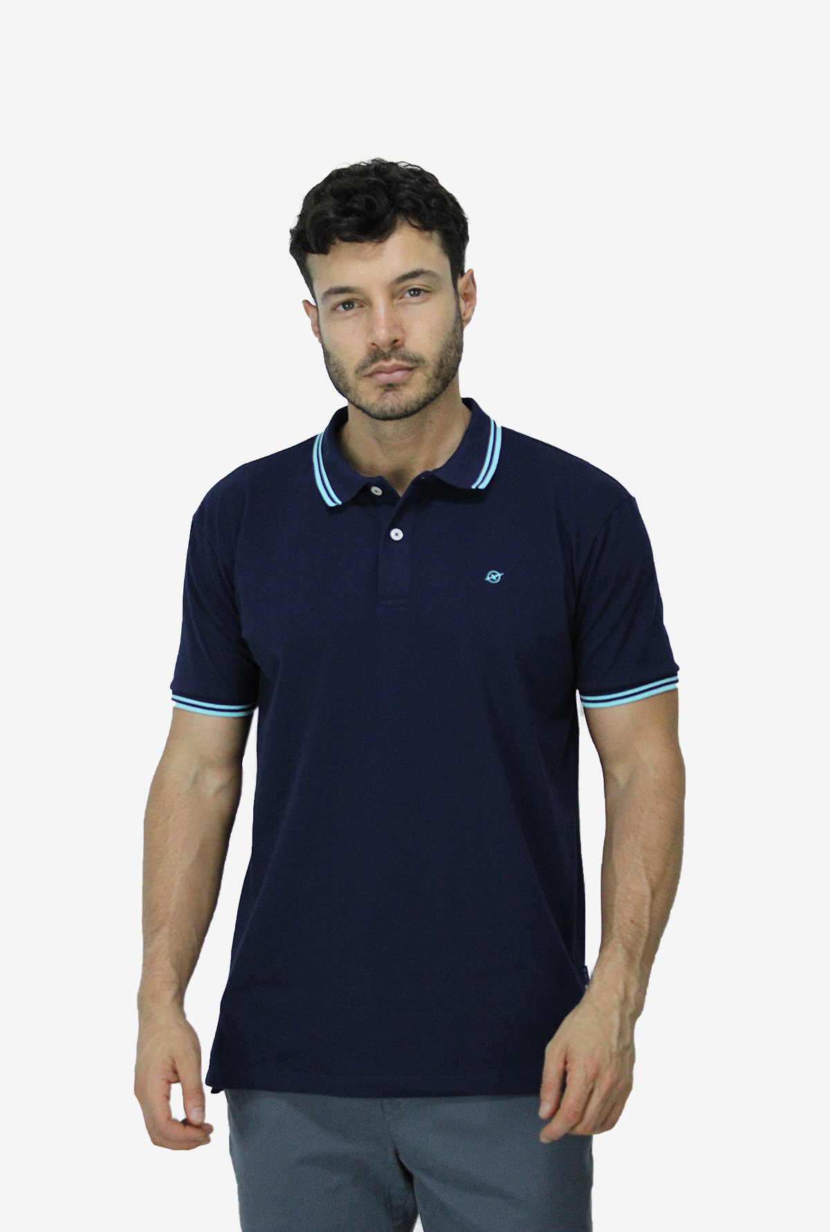 Camiseta Básica Azul Claro Para Hombre TSB002 – Delascar