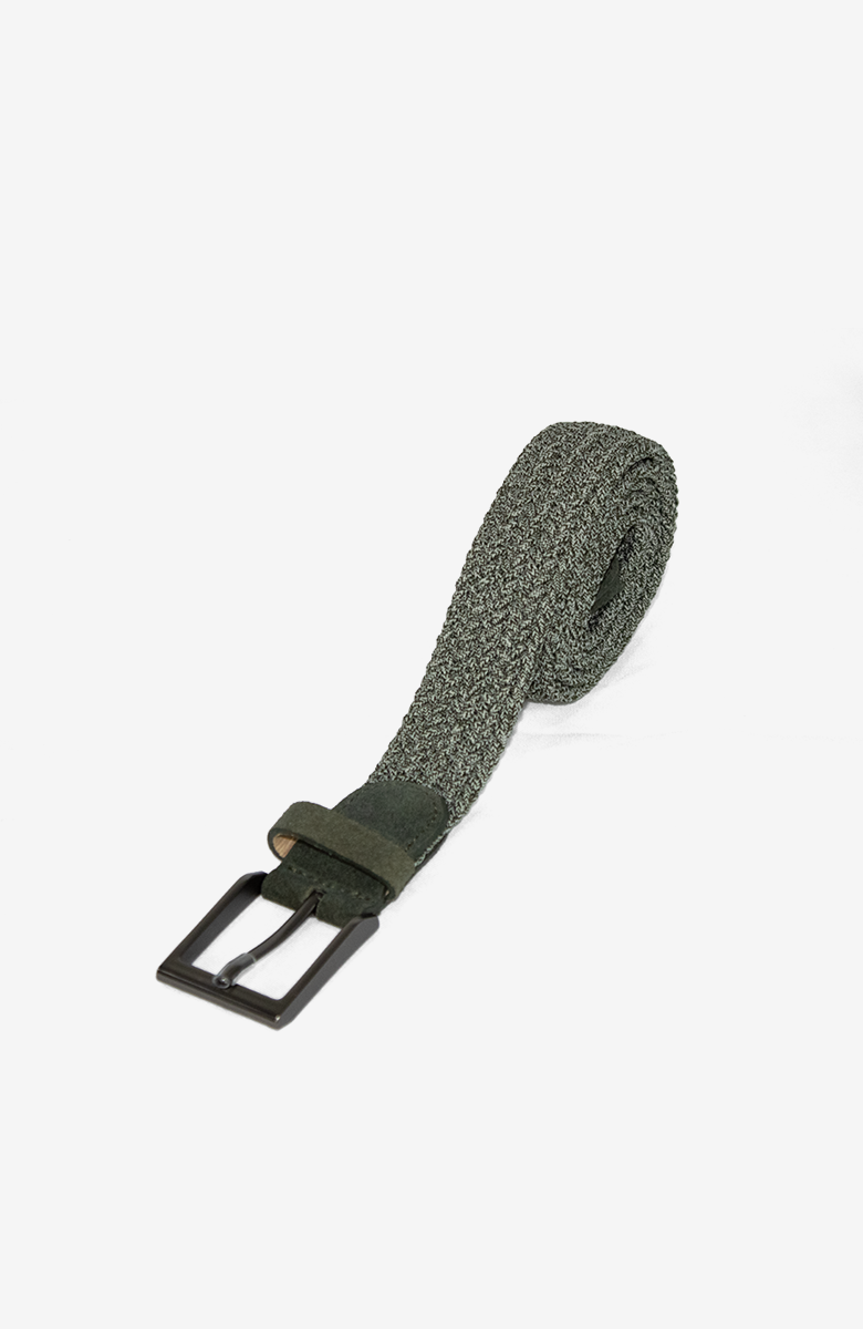 Cinturón Elástico Verde Militar Para Hombre