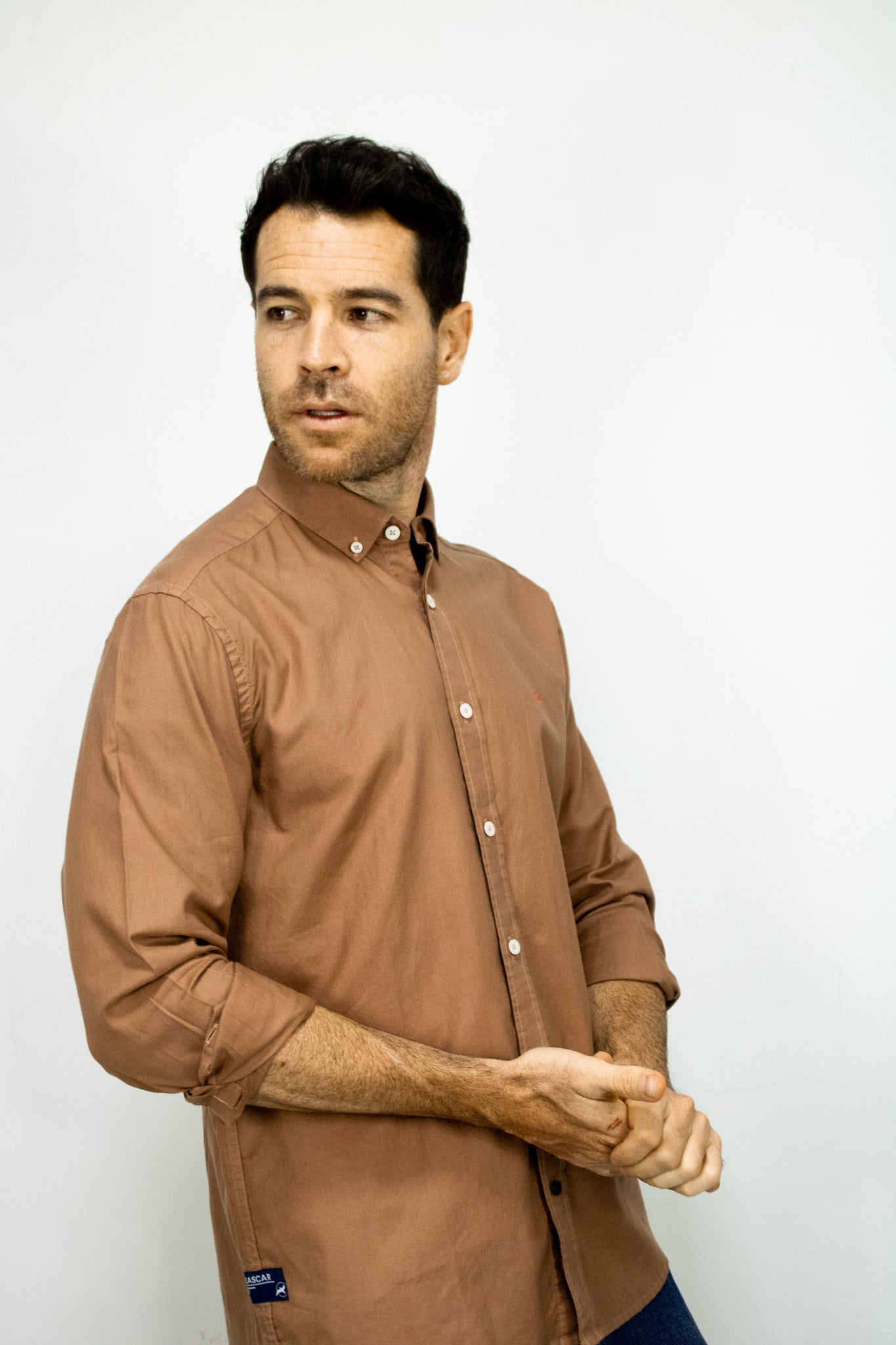 CAMISA OXFORD CAFE PARA HOMBRE