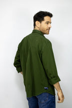 SOBRECAMISA  MANGA LARGA VERDE PARA HOMBRE
