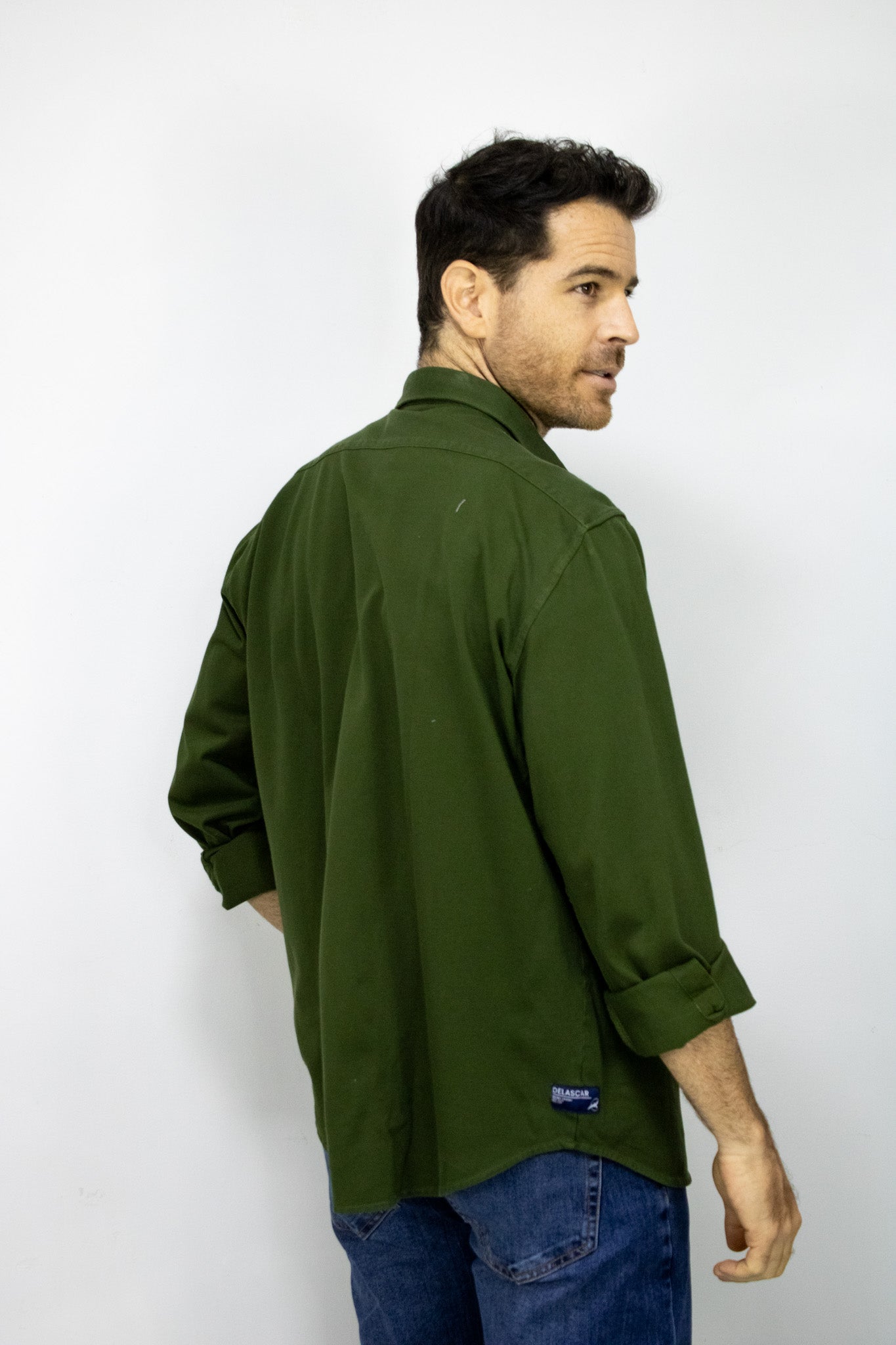 SOBRECAMISA  MANGA LARGA VERDE PARA HOMBRE