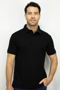 Camiseta Polo Manga Corta Vinotinto Texturizada para Hombre
