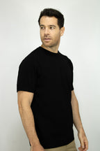 CAMISETA TEJIDA NEGRA PARA HOMBRE