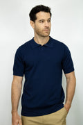 POLO TEJIDA AZUL OSCURO PARA HOMBRE