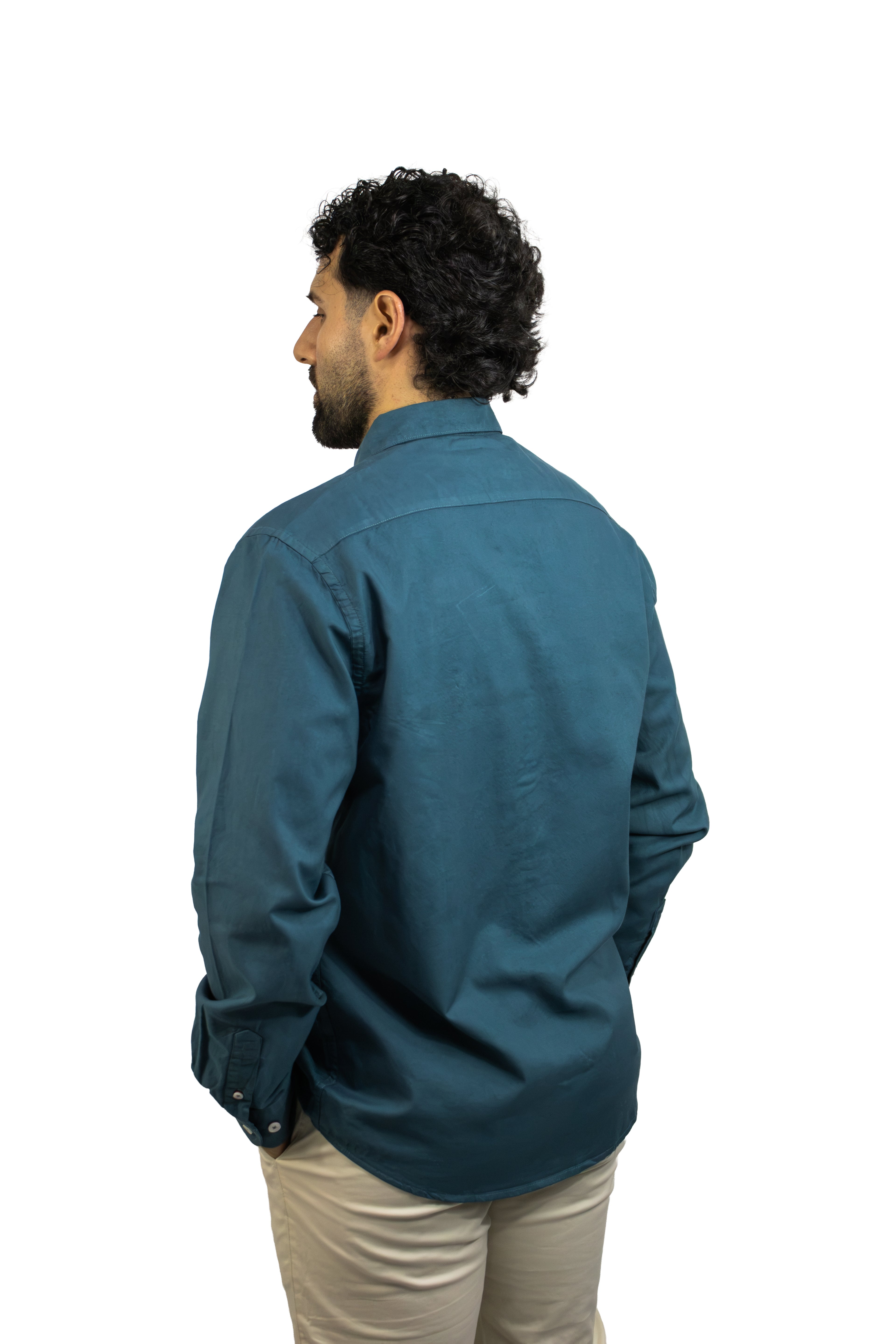 CAMISA MANGA LARGA OXFORD PARA HOMBRE