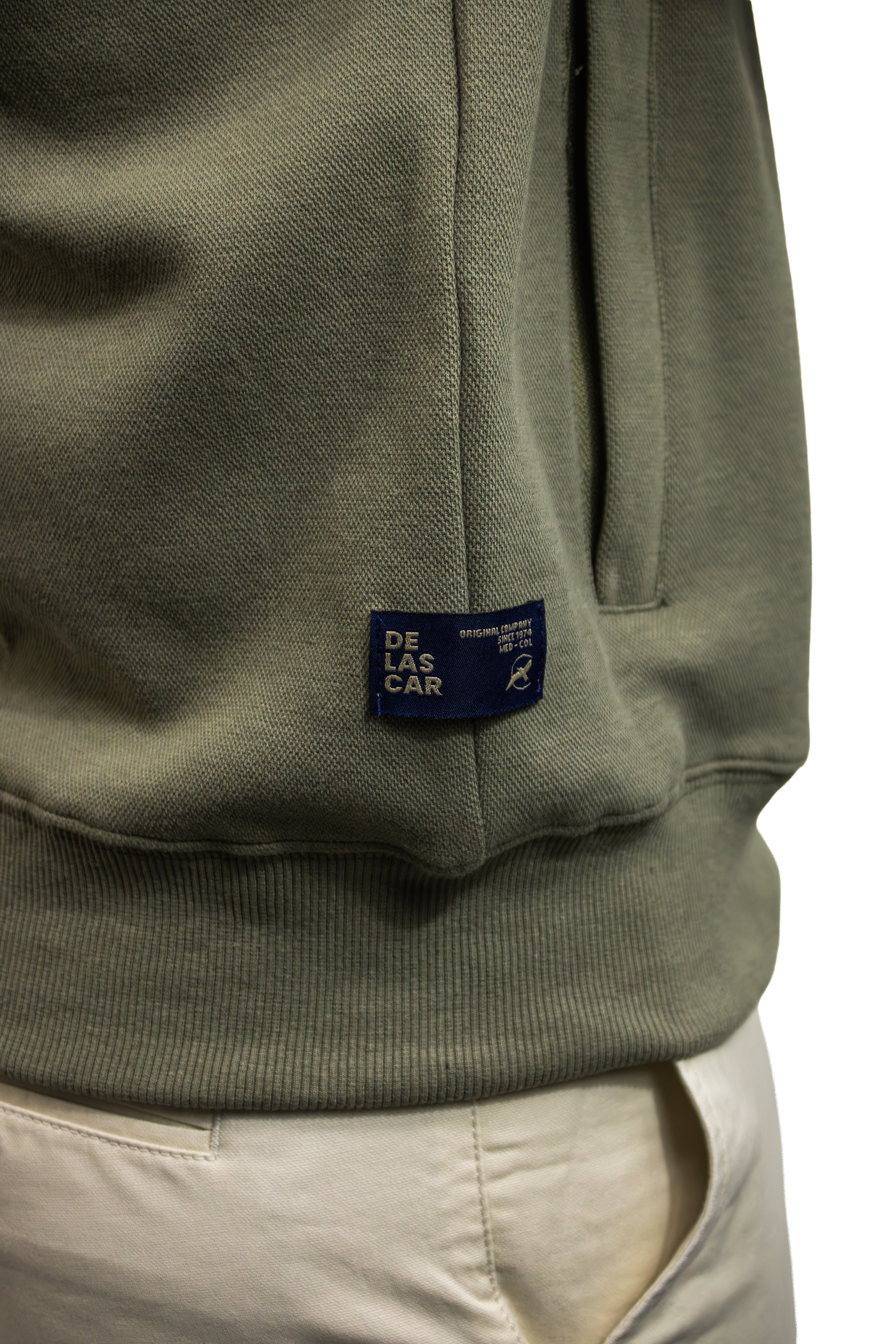 Saco verde con Cremallera para hombre