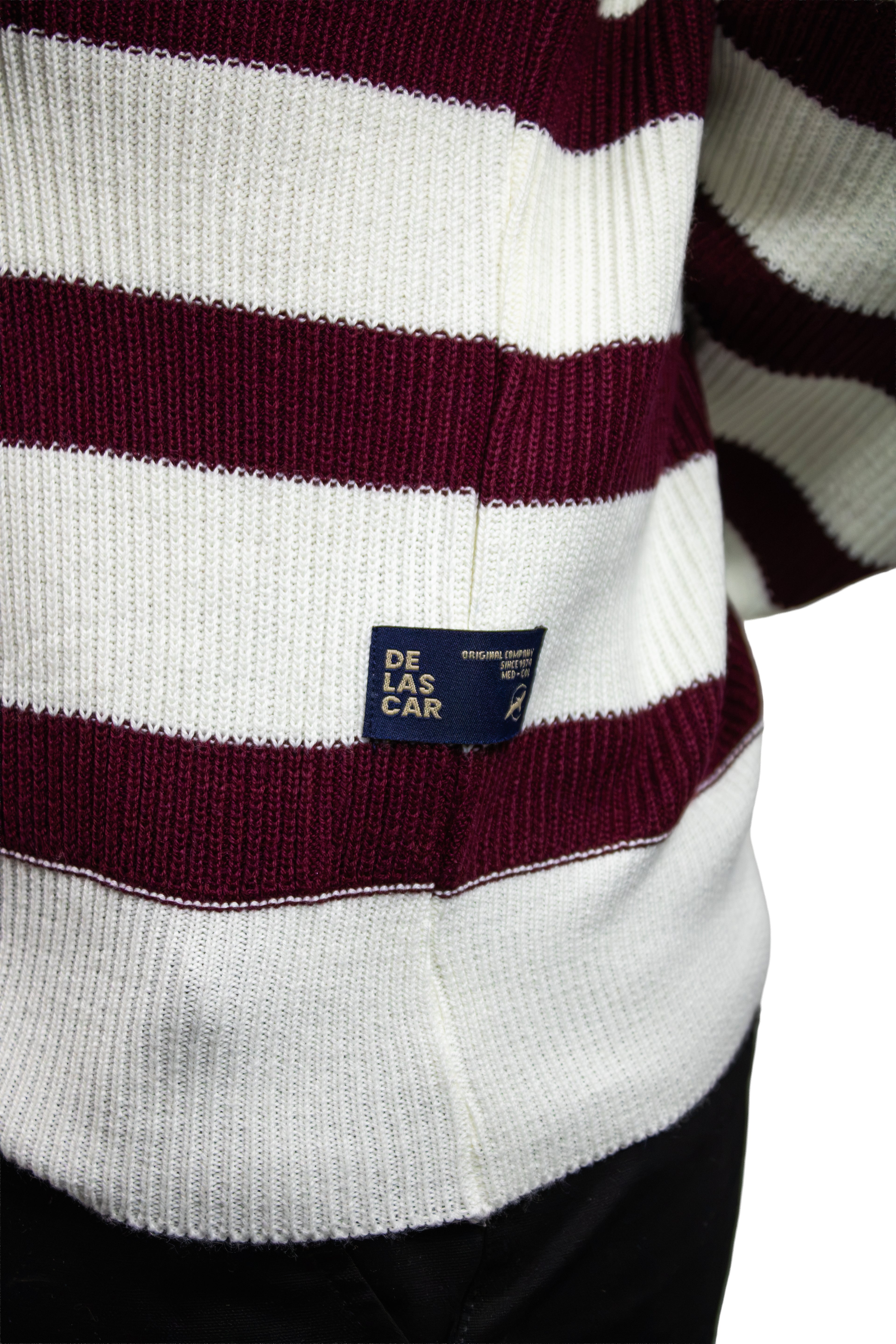 SACO DE RAYAS CON CIERRE  VINOTINTO PARA HOMBRE