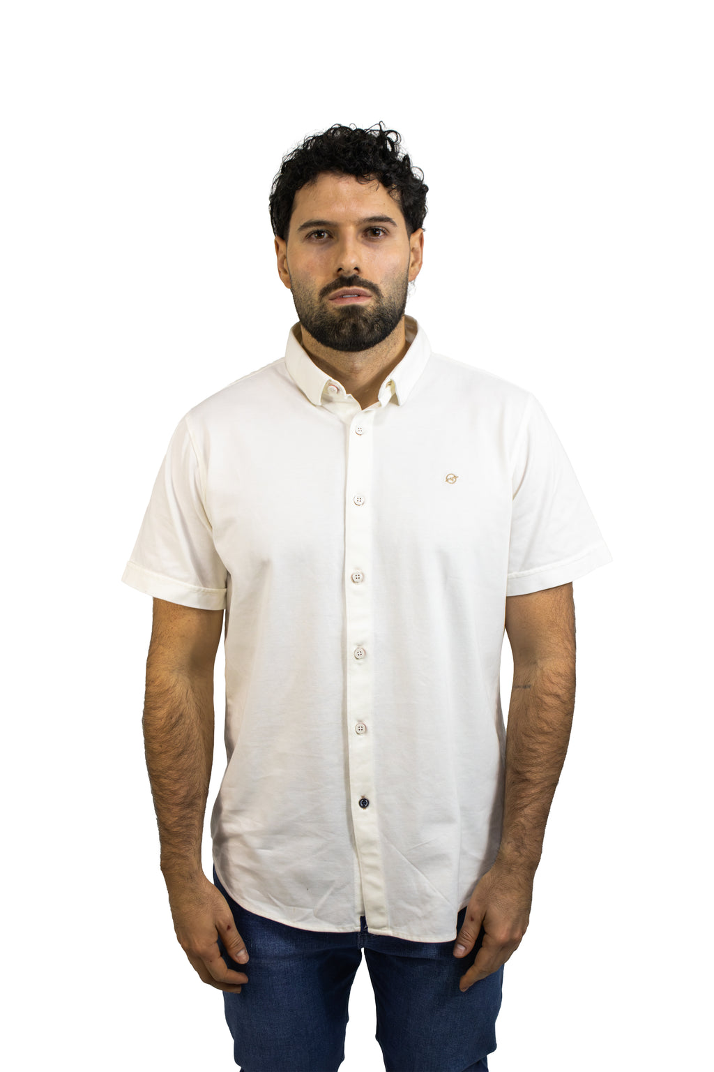 CAMISA PIQUE MANGA CORTA PARA HOMBRE